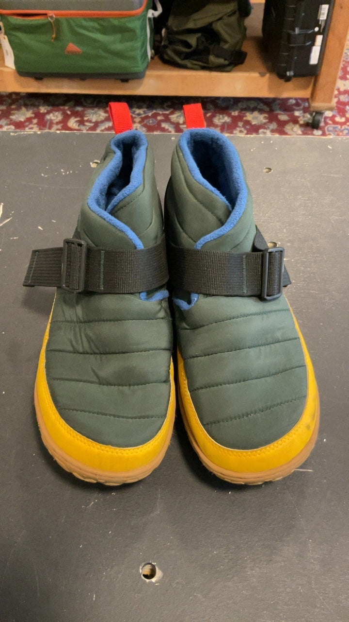 Chaco Ramble Puff Linear Shoes (Slippers) 10 Green/Yellow/Blue