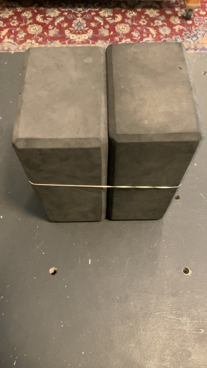 Yoga Blocks Black Pair
