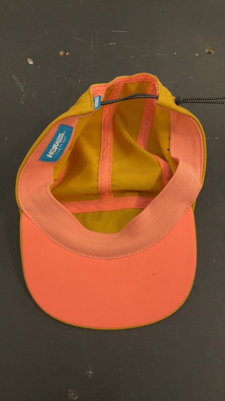 Hoka Run Hat (5 Panel) Yellow