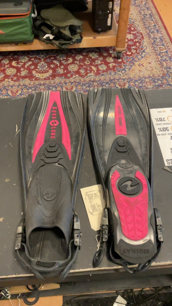 Aqua Lung Flippers Regular Black/Pink Express AD1