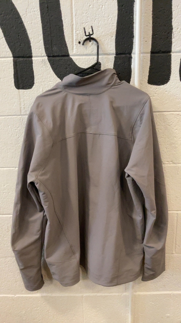 Patagonia Jacket L Grey Full Zip No Hood