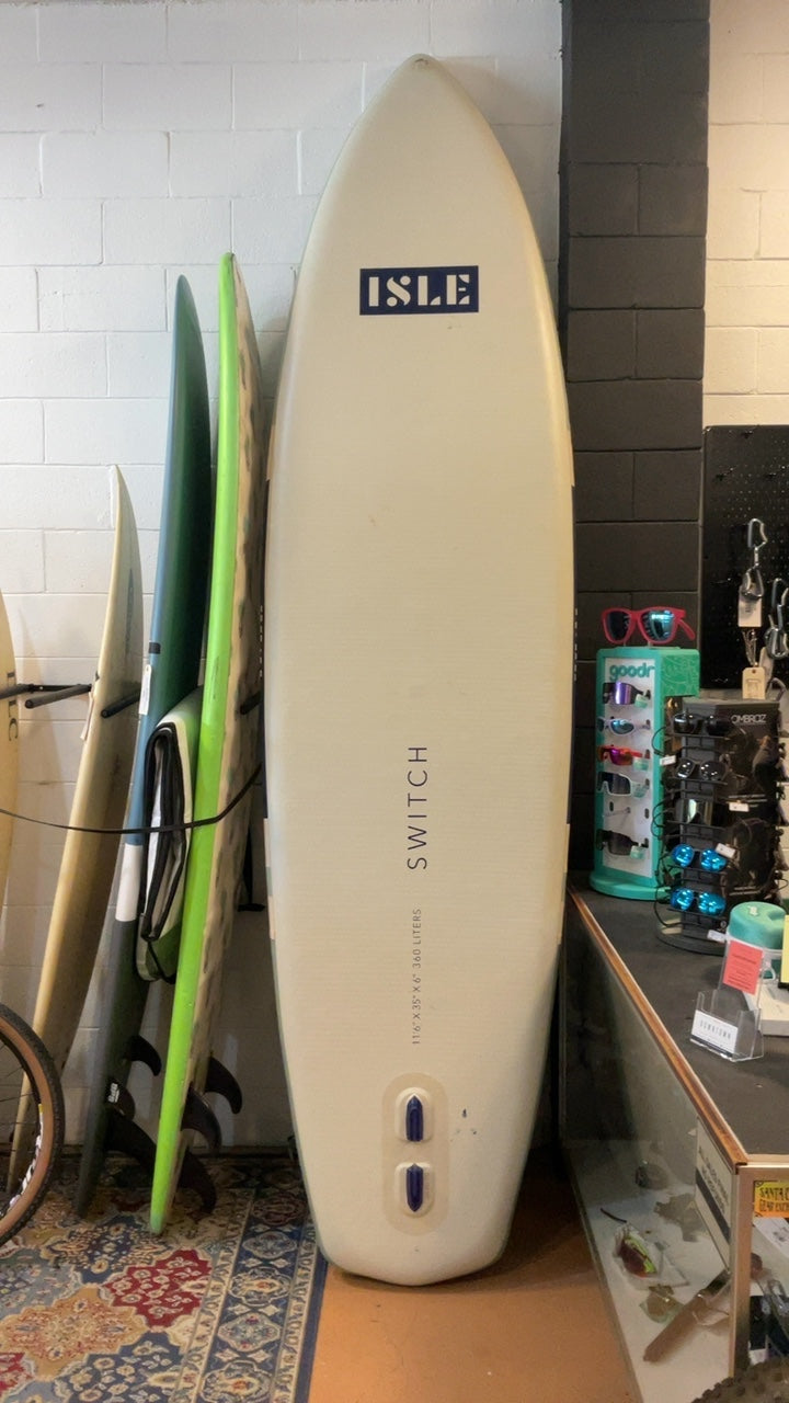 Isle Switch 3 SUP-Kayak Hybrid Paddle Board 11'6" White/Green/Blue