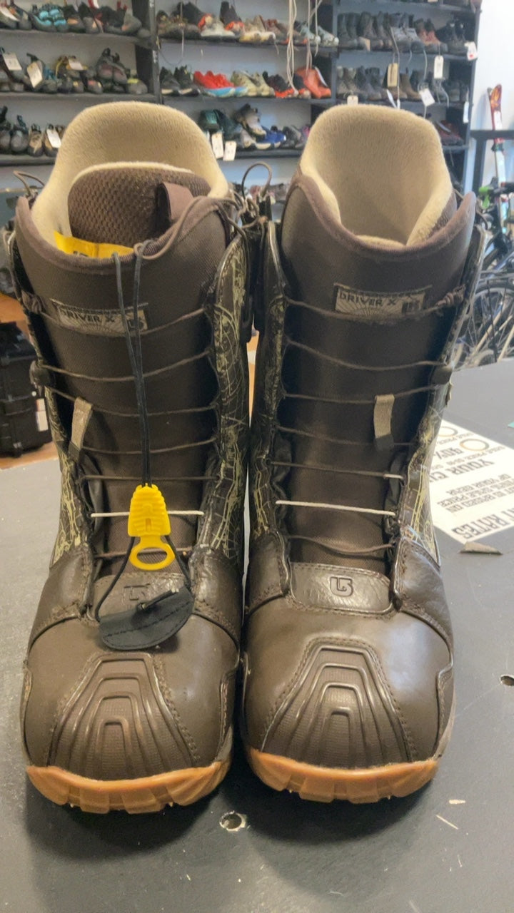 Burton Snowboard Boots 10.5 Brown Driver x