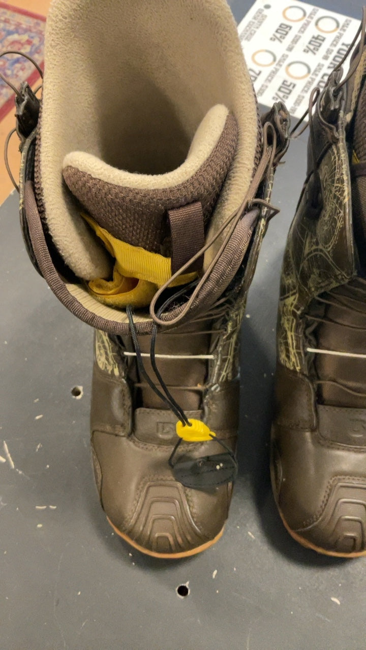 Burton Snowboard Boots 10.5 Brown Driver x