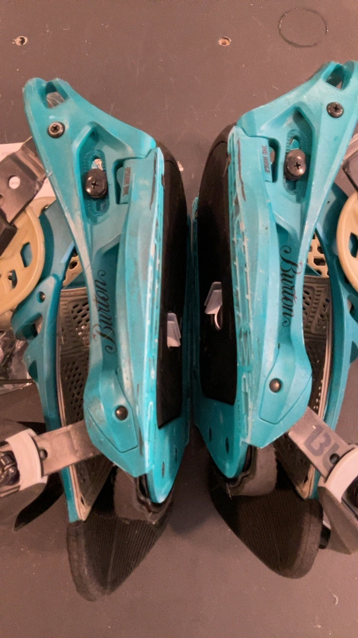 Burton Bindings (Snowboard) M Blue Malavita