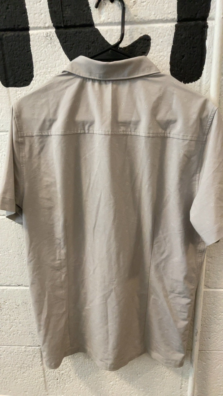 Vuori Short Sleeve (Button Up) M Grey/ Circles