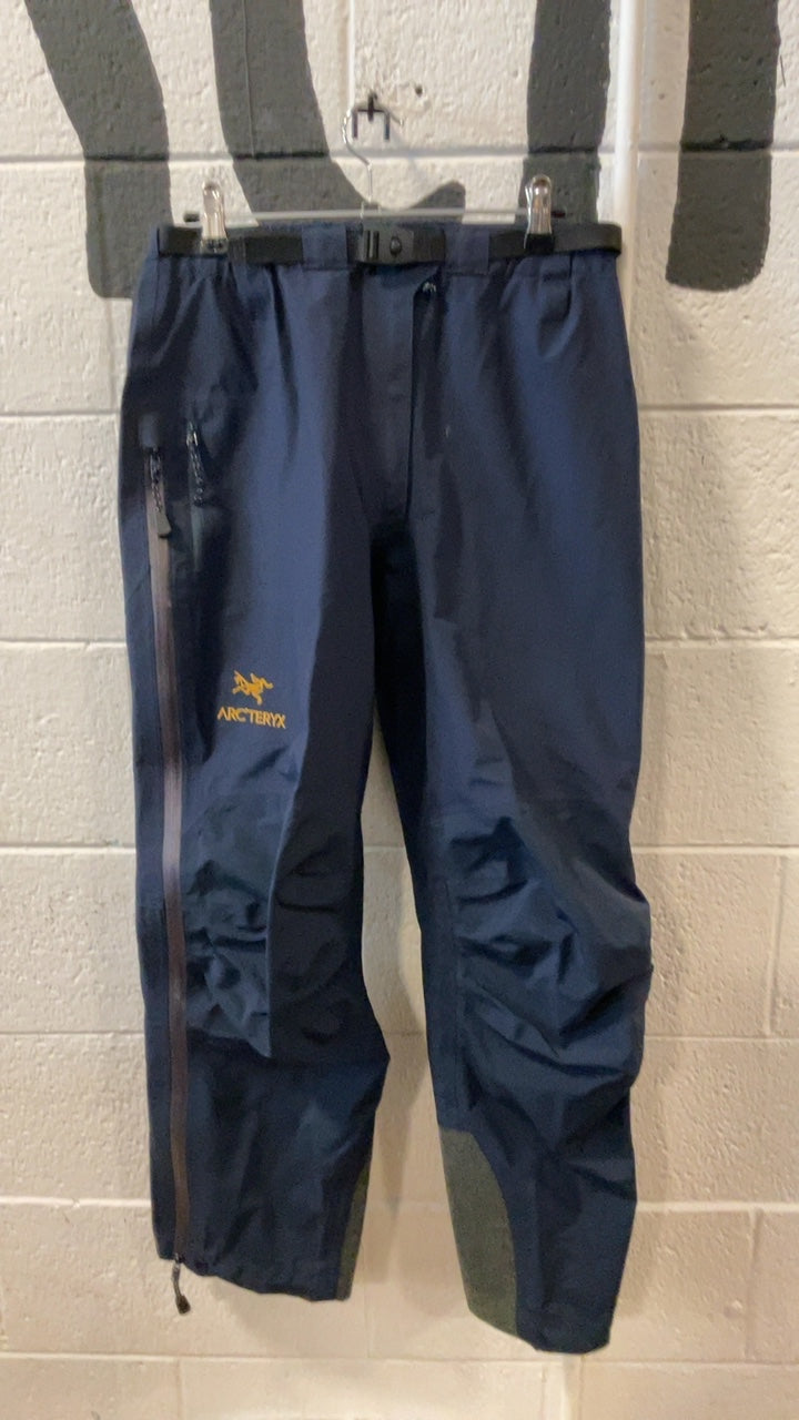 Vintage W's Arcteryx Beta Gore-Tex Pants (Rain) M Blue/Yellow
