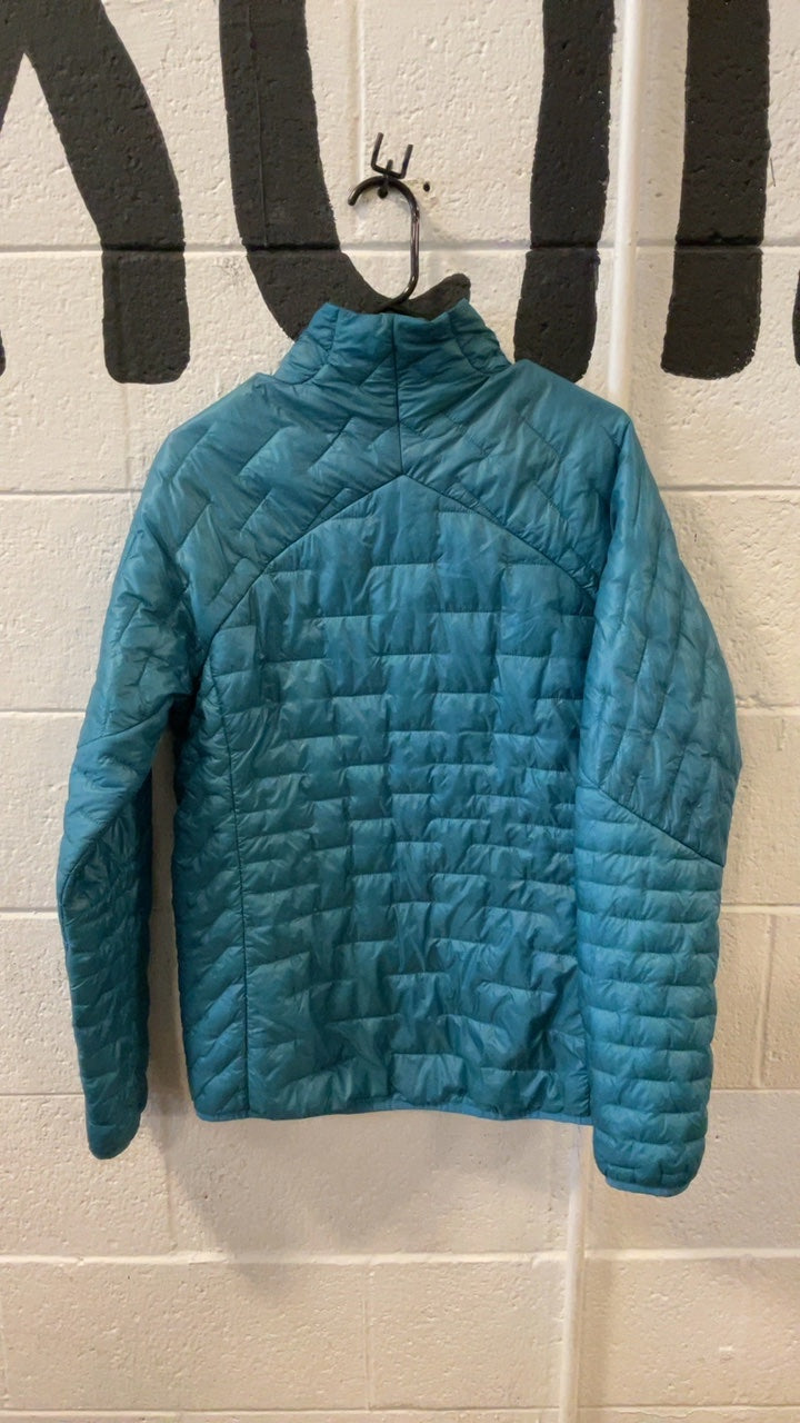 Patagonia Micro Puff Down Jacket (Full Zip) (No Hood) M Blue