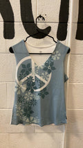Prana Athletic Tank Top M White/Blue