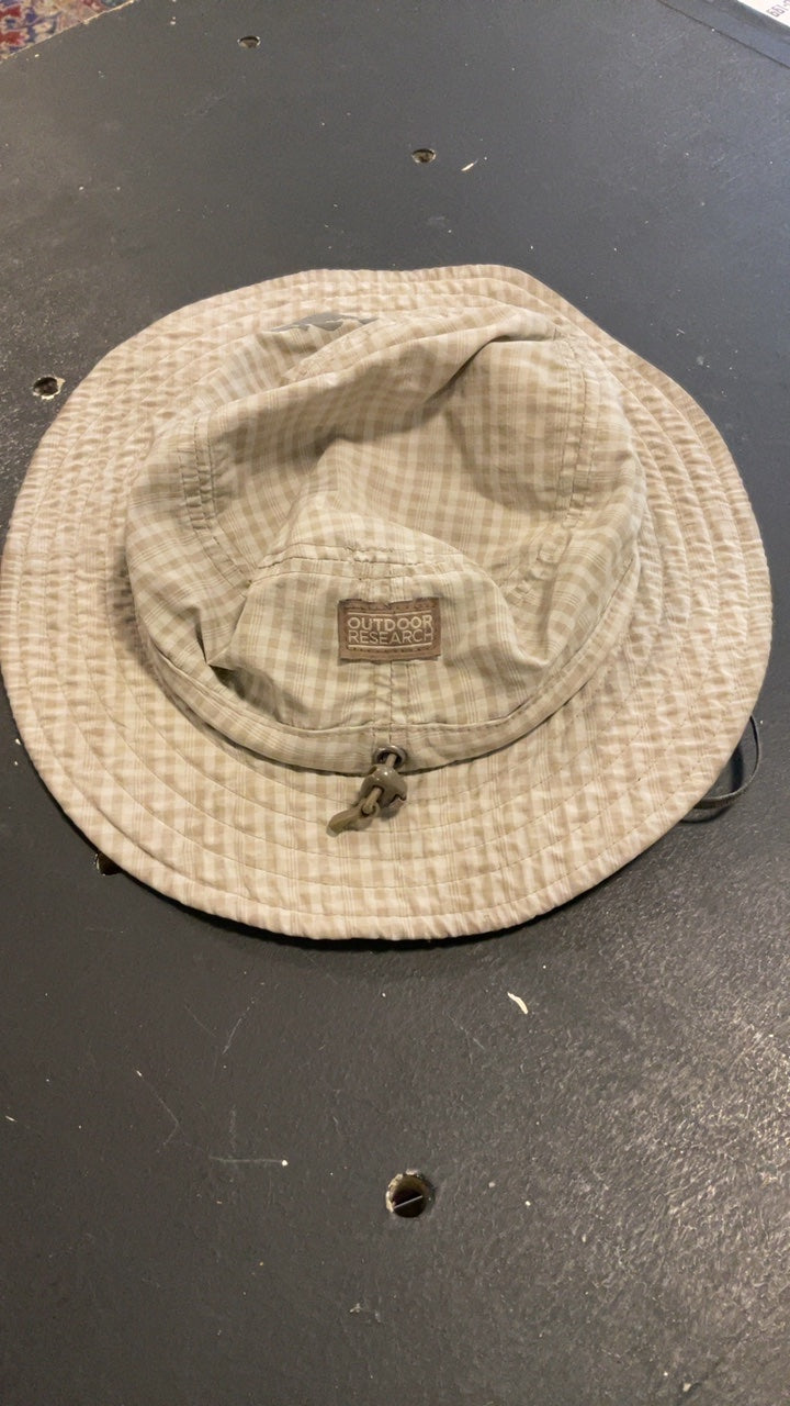 Outdoor Research Hat (Drawstring) S Grey Plaid