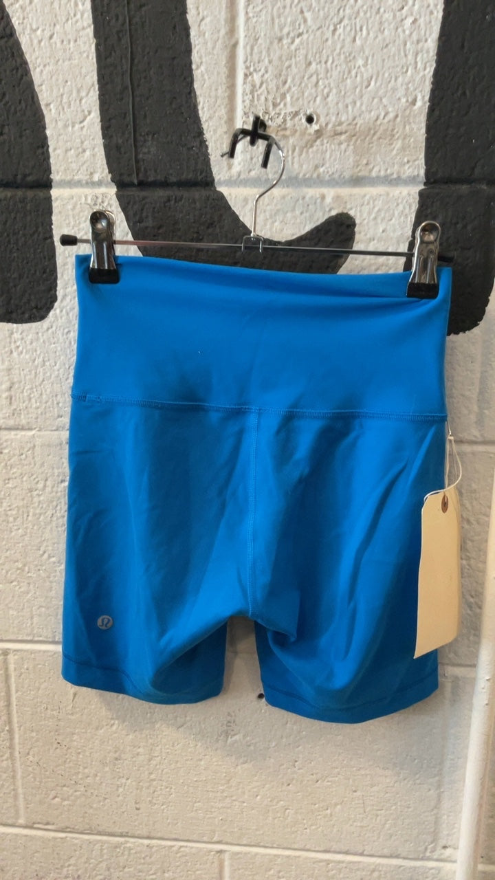 Lululemon High-Rise Bike Shorts S Blue
