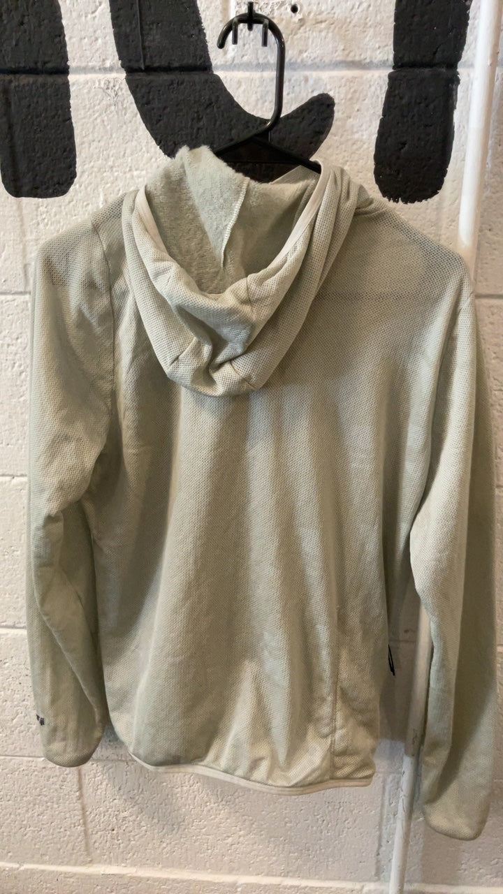 Janji AURAS Ultrafleece Fleece Jacket (Quarter-Zip) (Hood) S Grey