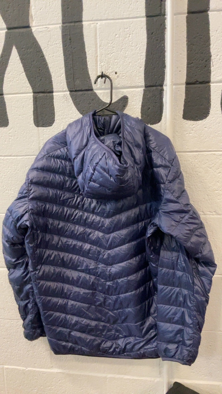 Uniqlo Hooded Down Jacket XL Blue