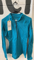 REI Jacket M Blue Half Zip Grid