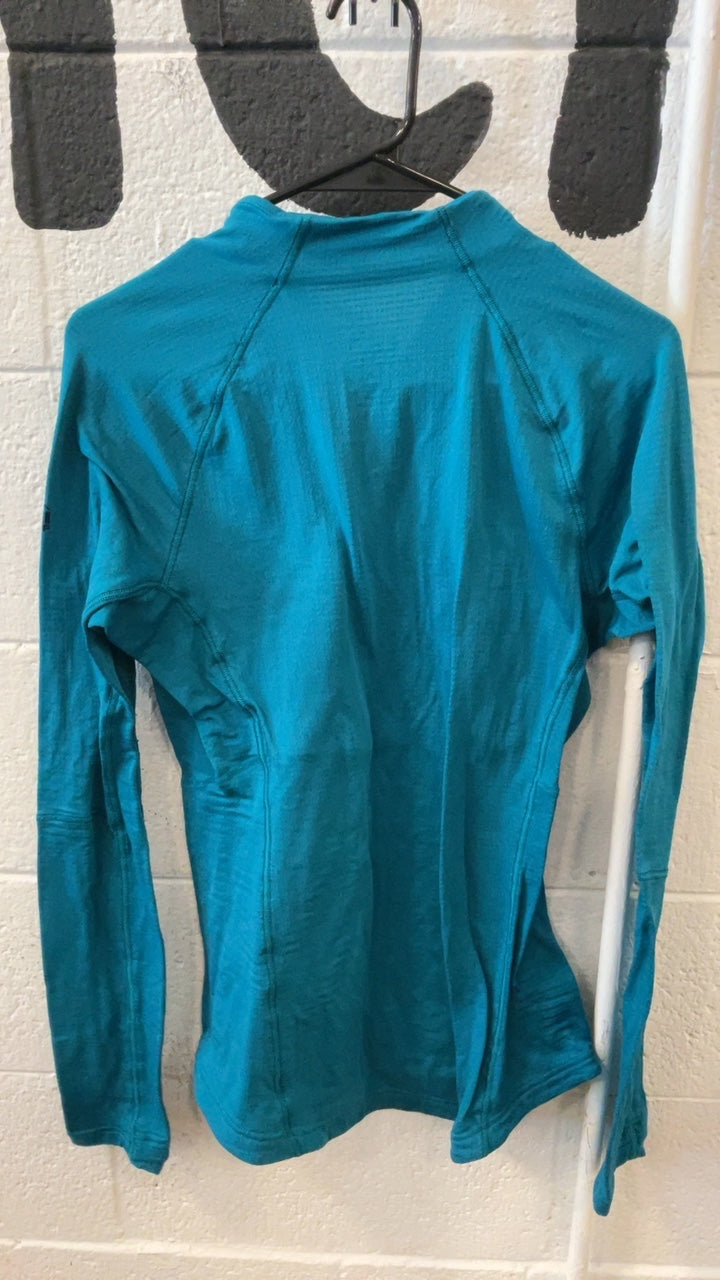 REI Jacket M Blue Half Zip Grid
