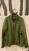 LL Bean Fleece Jacket (Full-Zip) (No Hood) L Green