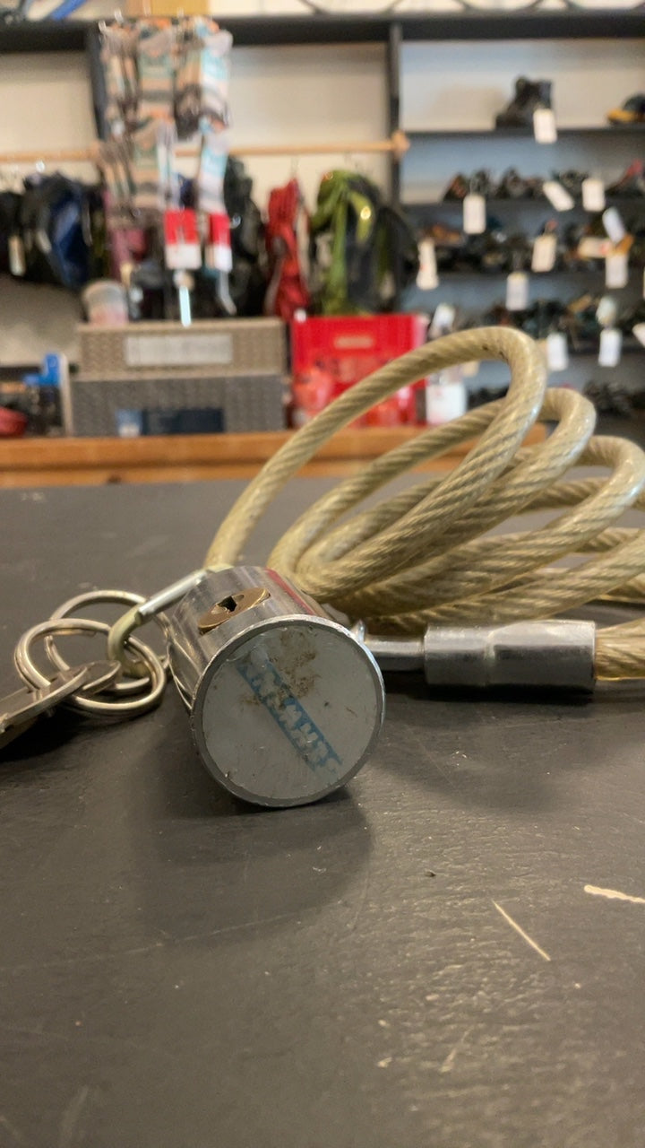Vintage Schwinn Bike Lock 4ft Silver