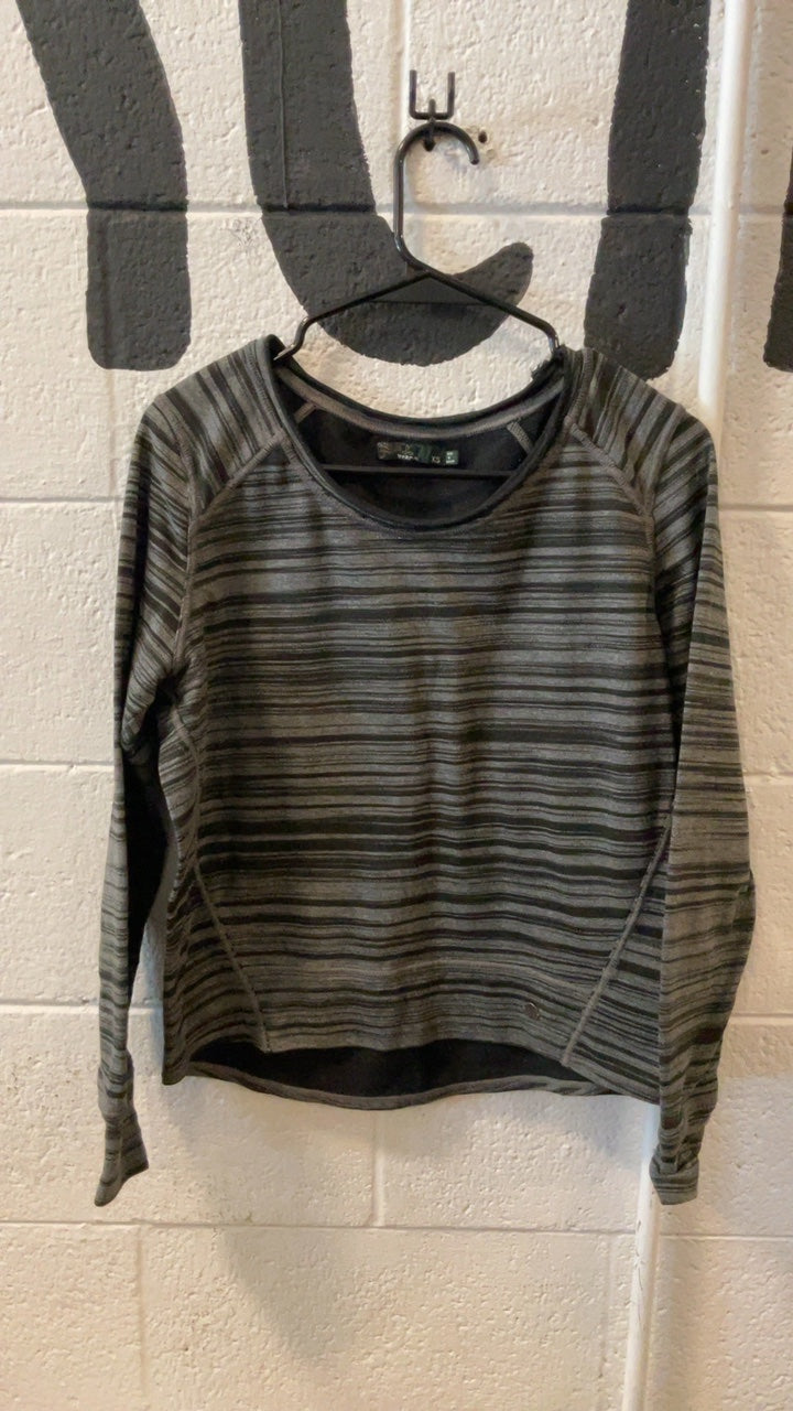 Prana Striped Longsleeve (Fleece) W's XS Grey/Black