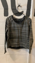 Prana Striped Longsleeve (Fleece) W's XS Grey/Black