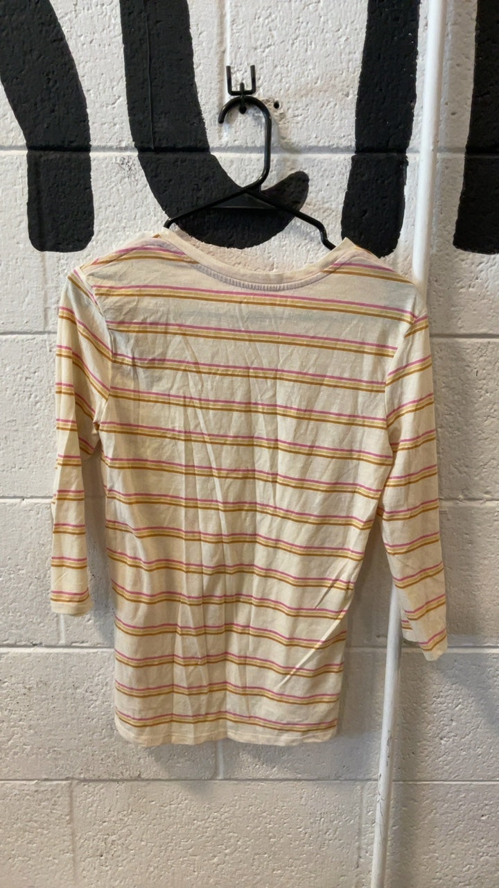 Patagonia Striped Longlseve XS Beige/Pink/Yellow