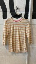 Patagonia Striped Longlseve XS Beige/Pink/Yellow