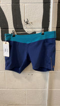 Lucy Shorts XL Blue Light Blue Waistband