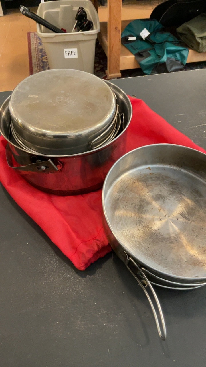 Peak Camping Set 6 Piece Stainless Steel