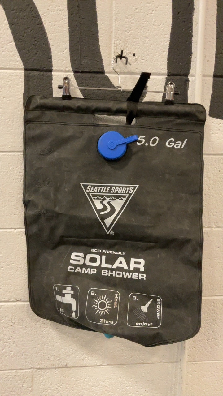 Seattle Sports Shower 5 Gal. Black Solar Camp Shower