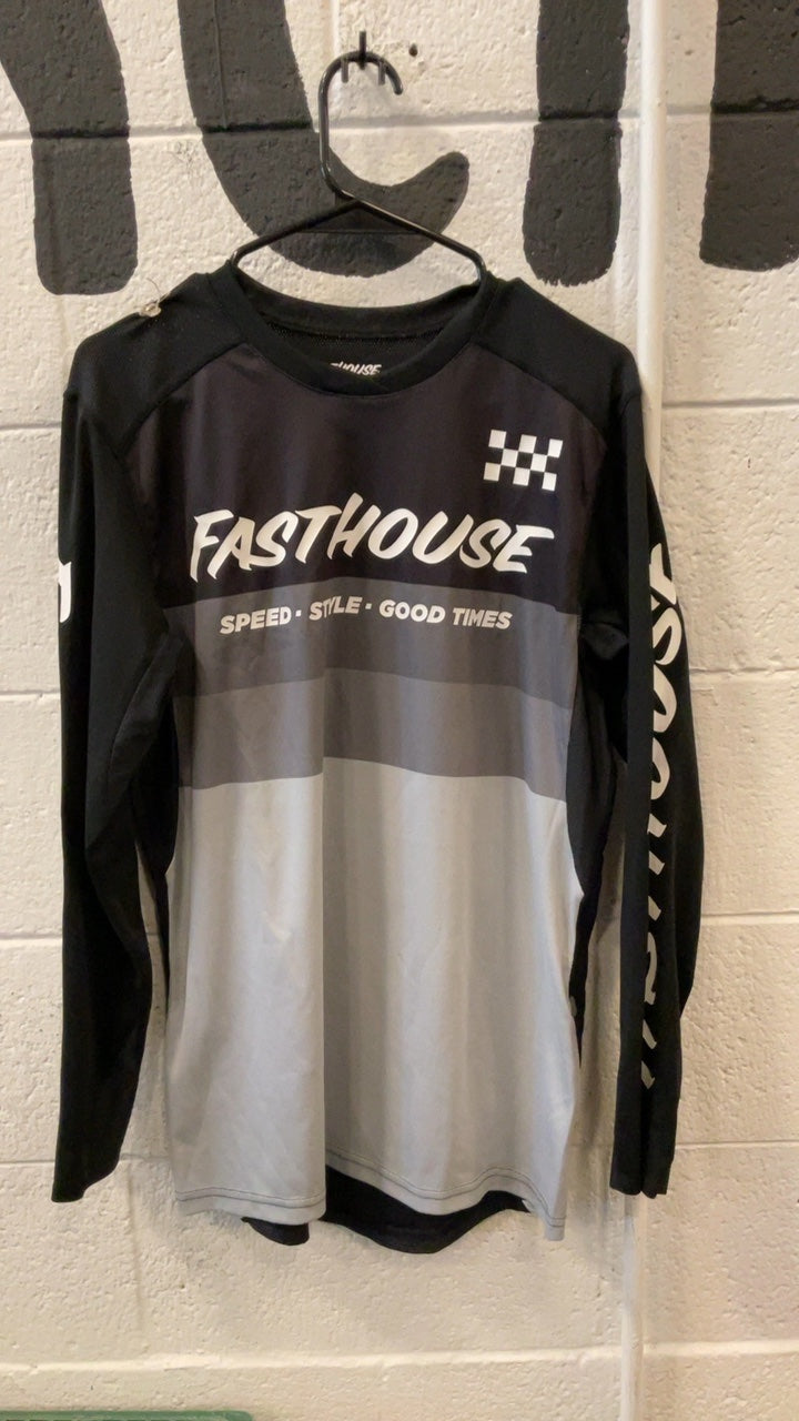 Fasthouse Longsleeve Shirt M Black/Grey