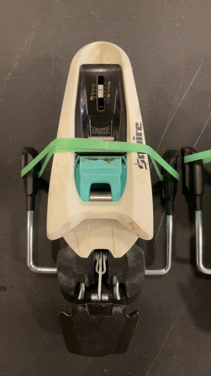 Marker Bindings (Ski) Teal/White Squire