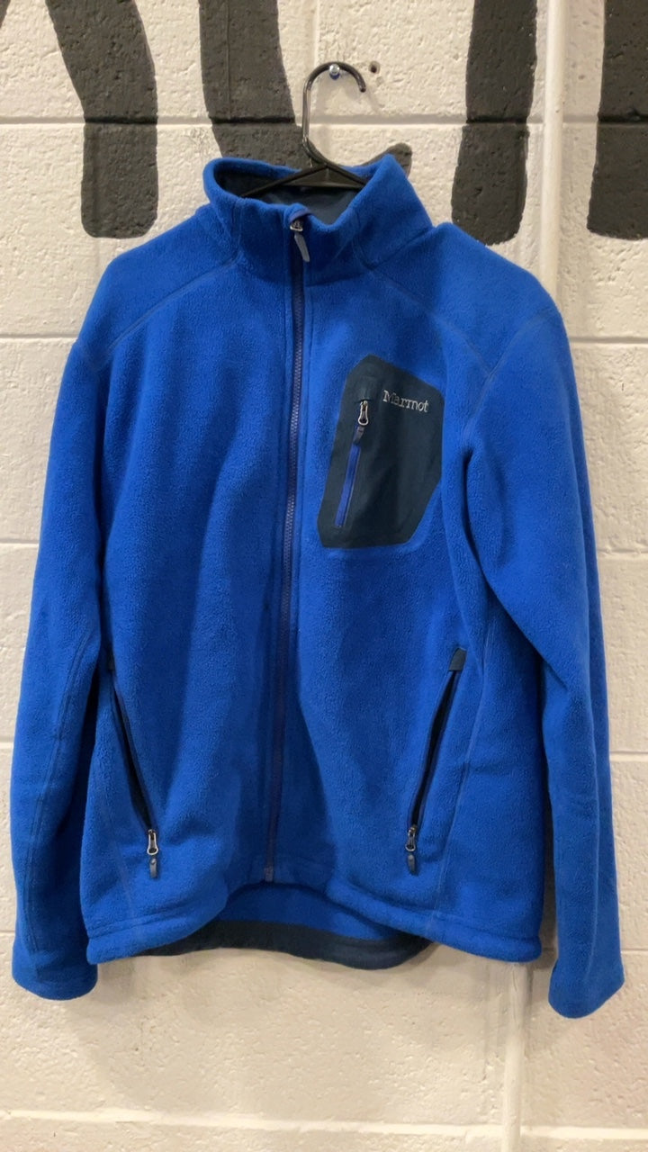 Marmot Fleece Jacket (Full-Zip) (No Hood) M Blue