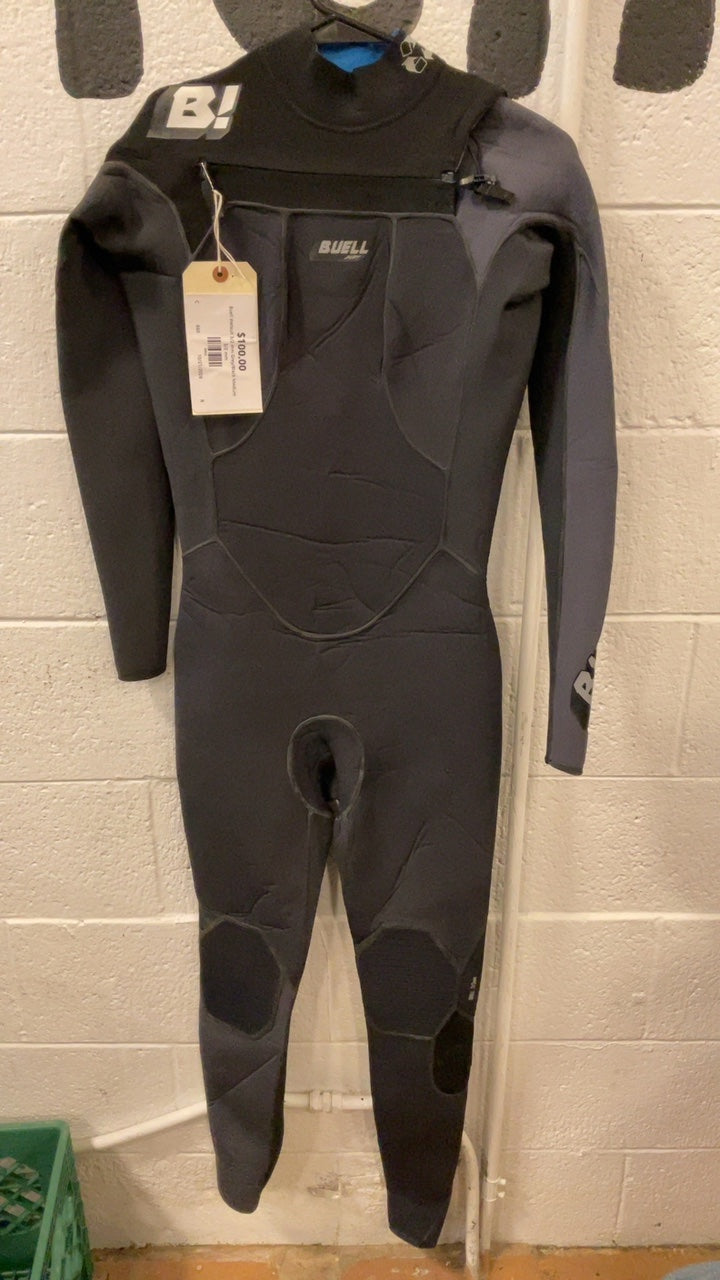 Buell Wetsuit 3/2 mm Grey/Black Medium