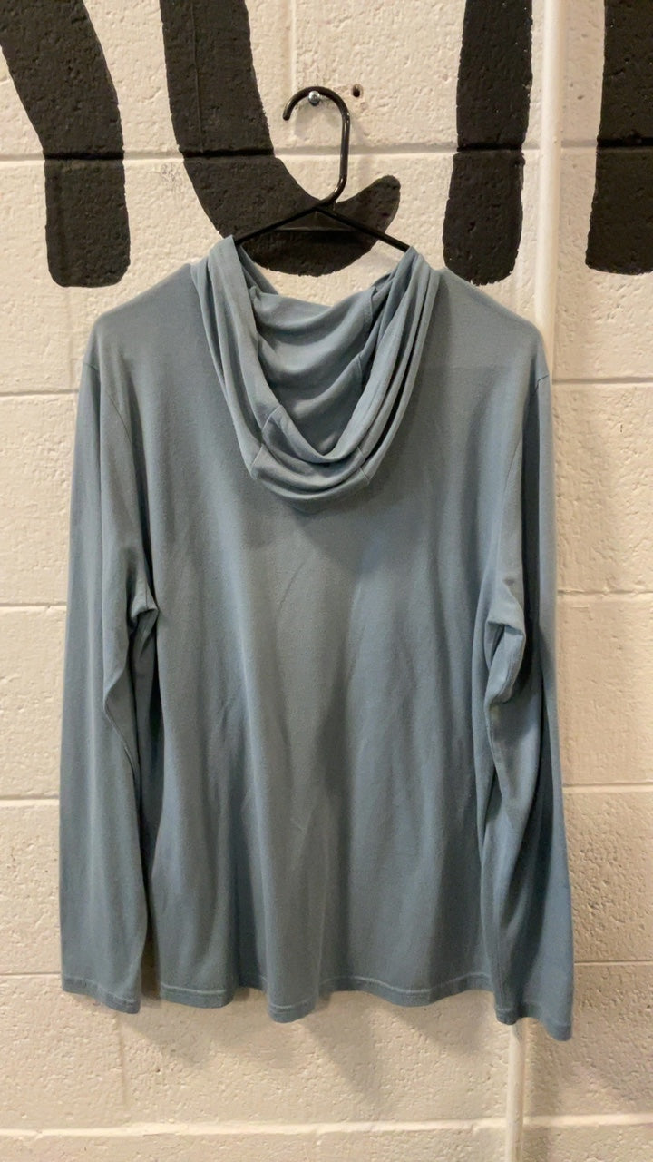 Free Fly Sun Hoodie Men's M Bamboo Blue