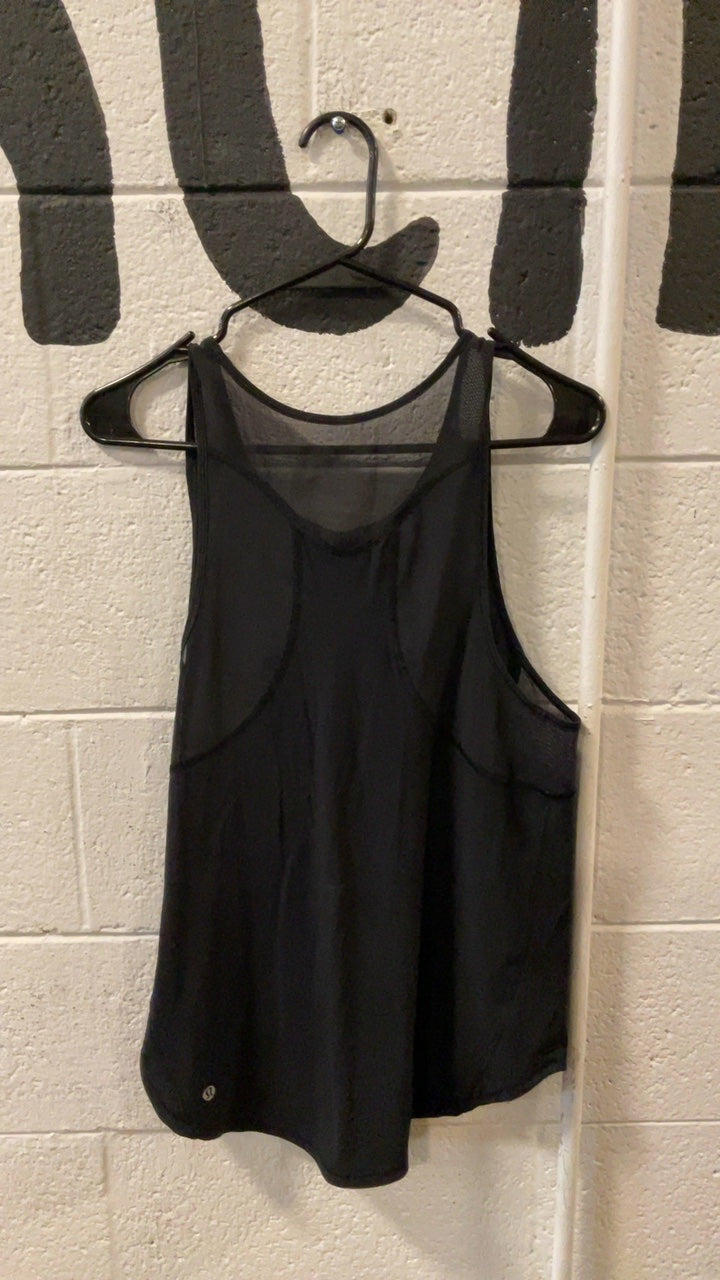 Lululemon Racerback Athletic Tank Top M Black