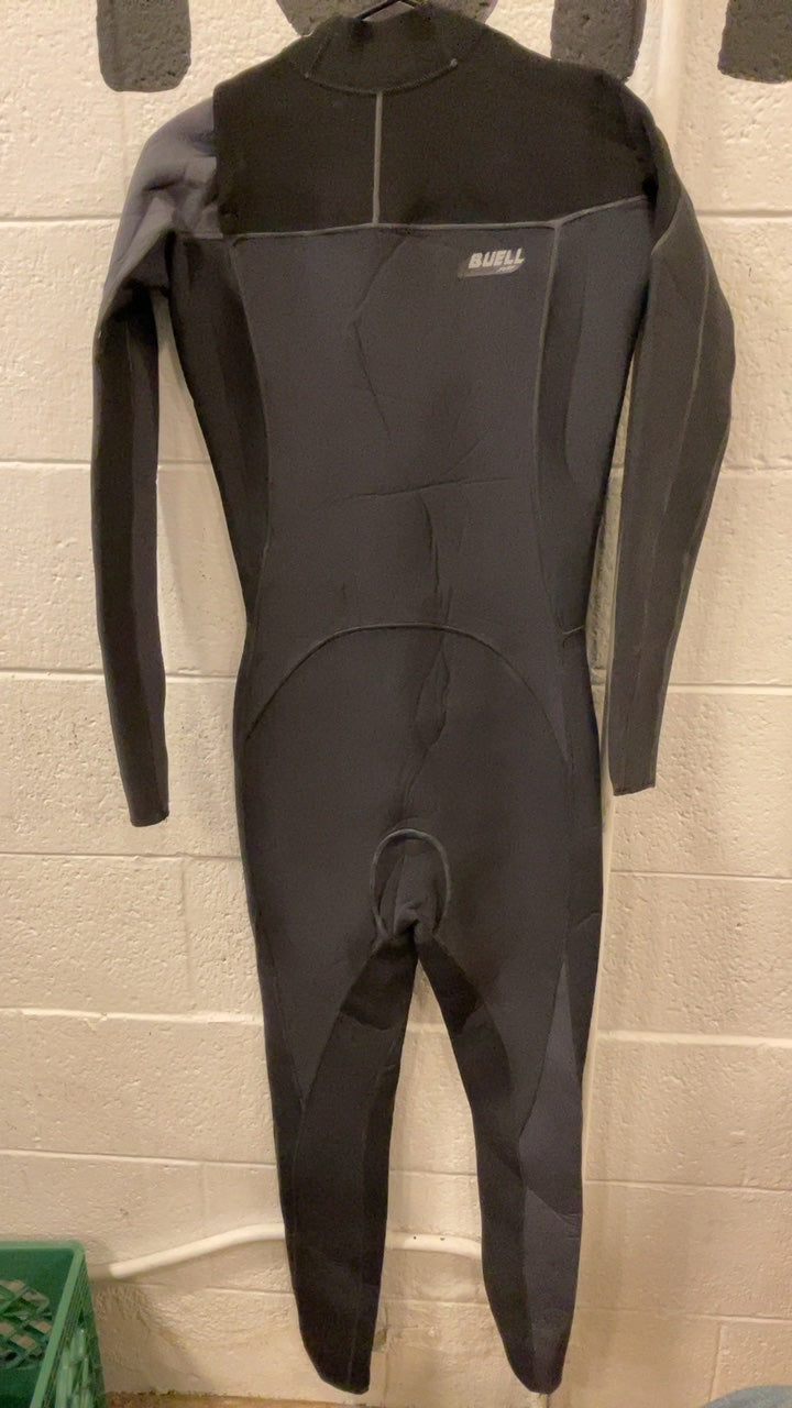 Buell Wetsuit 3/2 mm Grey/Black Medium