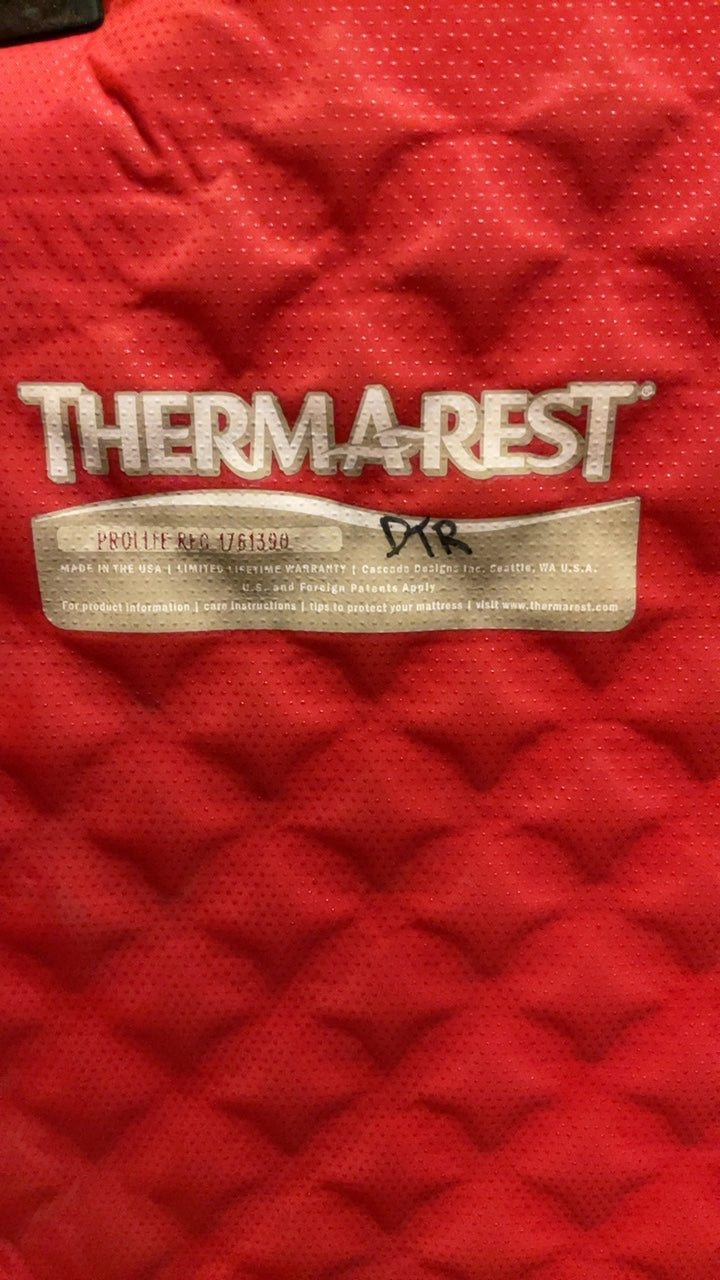 Thermarest Sleeping Pad Regular Red Prolite
