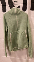 Senchi Designs Fleece Jacket (Half-Zip) (Hood) Men's M Green TurboSheep 120