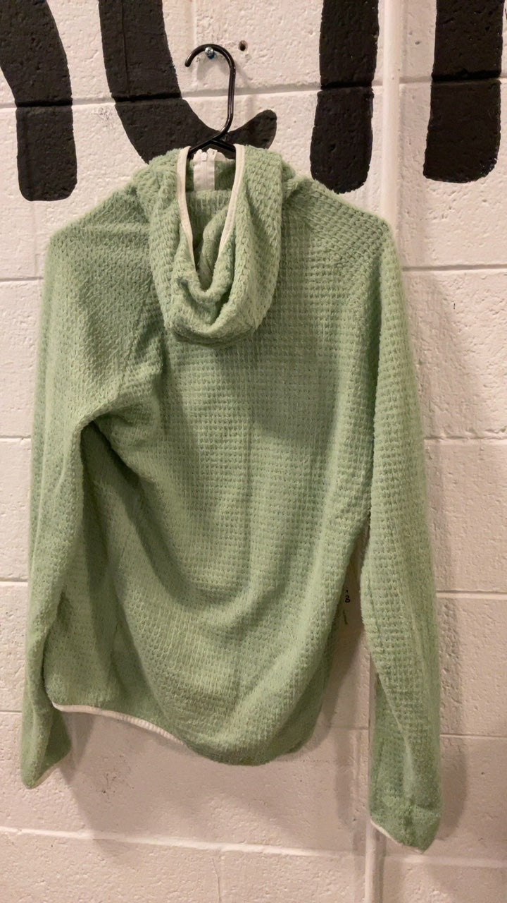Senchi Designs Fleece Jacket (Half-Zip) (Hood) Men's M Green TurboSheep 120
