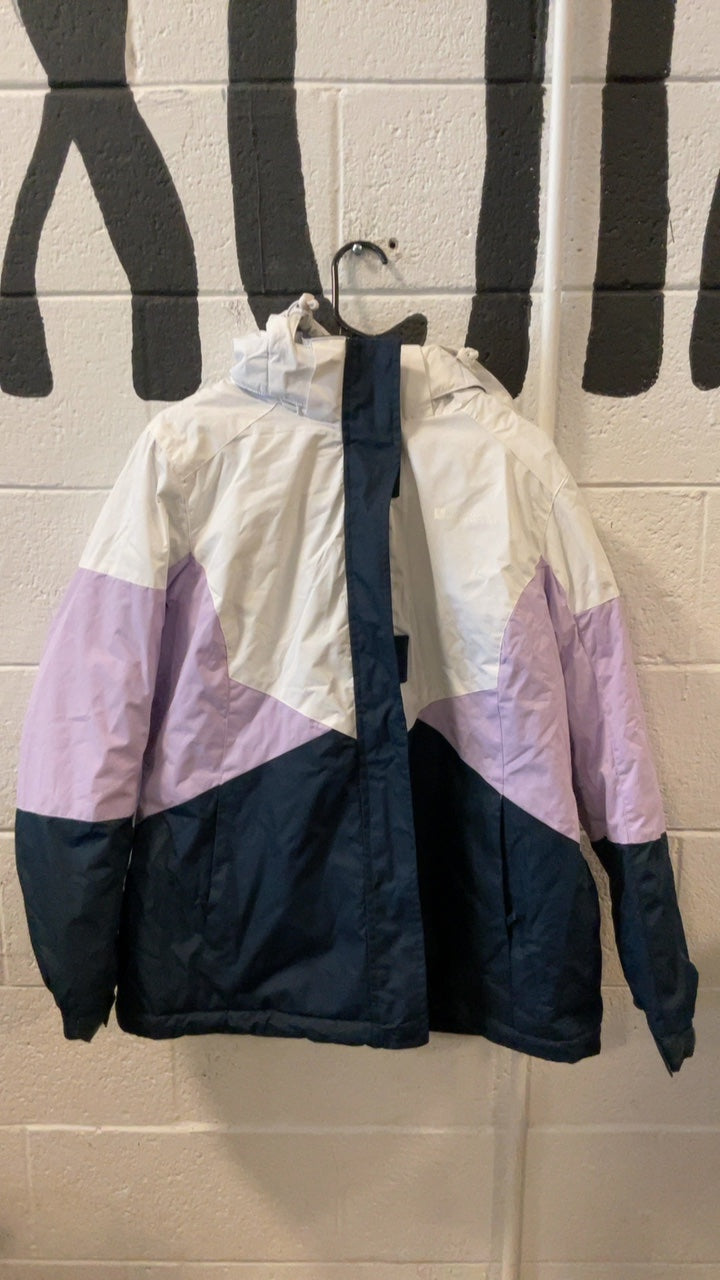 Mountain Warehouse Jacket (Snow) US 12 White/Purple/Blue