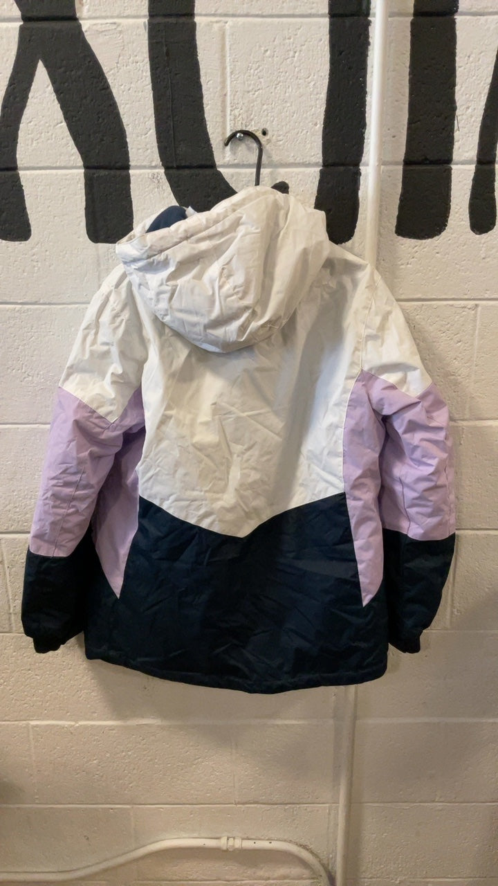 Mountain Warehouse Jacket (Snow) US 12 White/Purple/Blue